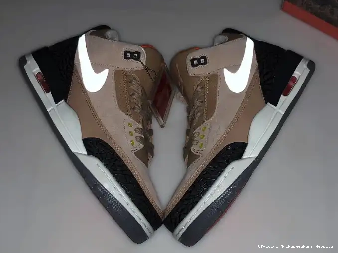 Official Maikesneakers JTH Air AV6683-200 Beige Jordan 3 Bio 0505